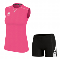 Волейбольная форма женская Errea ALISON/AMAZON 3.0 Светло-розовый/Черный/Белый