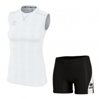 Волейбольна форма жіноча Errea ALISON/AMAZON 3.0 Білий/Чорний