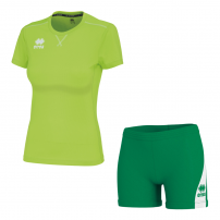 Волейбольная форма женская Errea MARION/AMAZON 3.0 Светло-зеленый/Зеленый/Белый