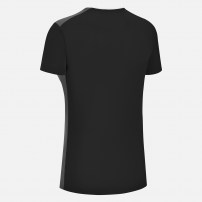 Волейбольна футболка жіноча Macron ZINC Чорний/Темно-сірий/Білий