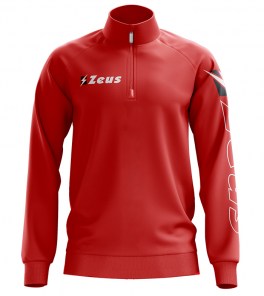 Спортивная кофта мужская Zeus FELPA PILE MEZZA ZIP Красный