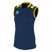 Волейбольная футболка женская Errea LISA Темно-синий/Желтый/Белый