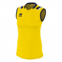 Волейбольная футболка женская Errea LISA Желтый/Темно-синий/Белый