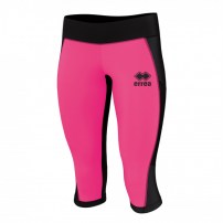 Спортивные штаны (леггинсы) женские Errea MARLENE 3/4 TROUSERS Черный/Светло-розовый