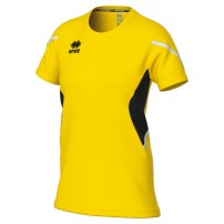 Волейбольна футболка жіноча Errea CORINNE Жовтий/Чорний/Білий