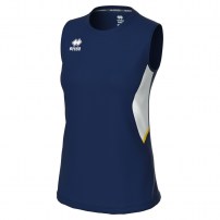 Волейбольна футболка жіноча Errea CARRY Темно-синій/Білий/Жовтий