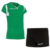 Волейбольная форма женская Macron FLUORINE/OSMIUM Зеленый/Белый/Черный
