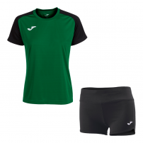 Волейбольная форма женская Joma ACADEMY IV/STELLA II Зеленый/Черный
