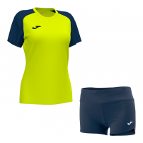 Волейбольна форма жіноча Joma ACADEMY IV/STELLA II Світло-жовтий/Темно-синій