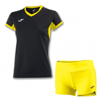 Волейбольная форма женская Joma CHAMPION IV/STELLA II Черный/Желтый
