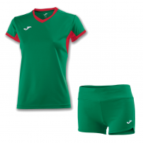 Волейбольная форма женская Joma CHAMPION IV/STELLA II Зеленый/Красный