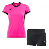 Волейбольная форма женская Joma CHAMPION IV/STELLA II Свело-розовый/Черный