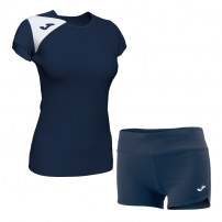 Волейбольная форма женская Joma SPIKE II/STELLA II Темно-синий/Белый