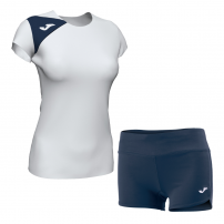 Волейбольная форма женская Joma SPIKE II/STELLA II Белый/Темно-синий