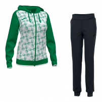 Спортивный костюм женский Joma SUPERNOVA III/MARE Зеленый/Белый/Черный