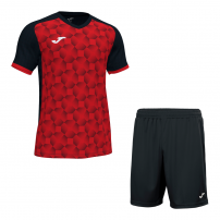 Волейбольна форма чоловіча Joma SUPERNOVA III/NOBEL Чорний/Червоний