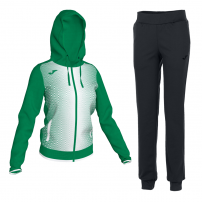 Спортивный костюм женский Joma SUPERNOVA/MARE Зеленый/Белый/Черный