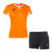 Волейбольная форма женская Joma TOLETUM II/STELLA II Оранжевый/Белый/Черный