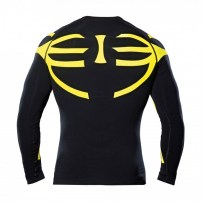 Компресійна футболка Errea MIZAR Чорний/Світло-жовтий