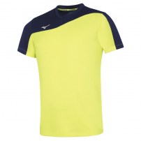 Волейбольна футболка чоловіча Mizuno AUTHENTIC MYOU TEE Жовтий/Темно-синій
