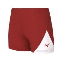 Волейбольные шорты женские Mizuno MYOU TIGHT Красный/Белый