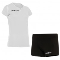 Волейбольная форма женская Macron FLUORINE/OSMIUM Белый/Черный