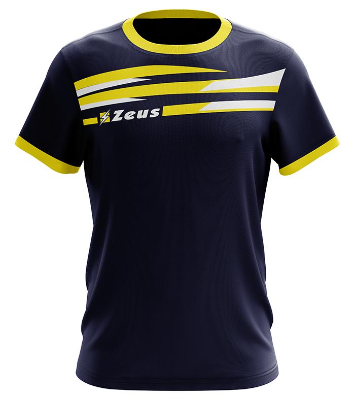 Волейбольная футболка мужская Zeus ITACA T-SHIRT Синий/Желтый/Белый