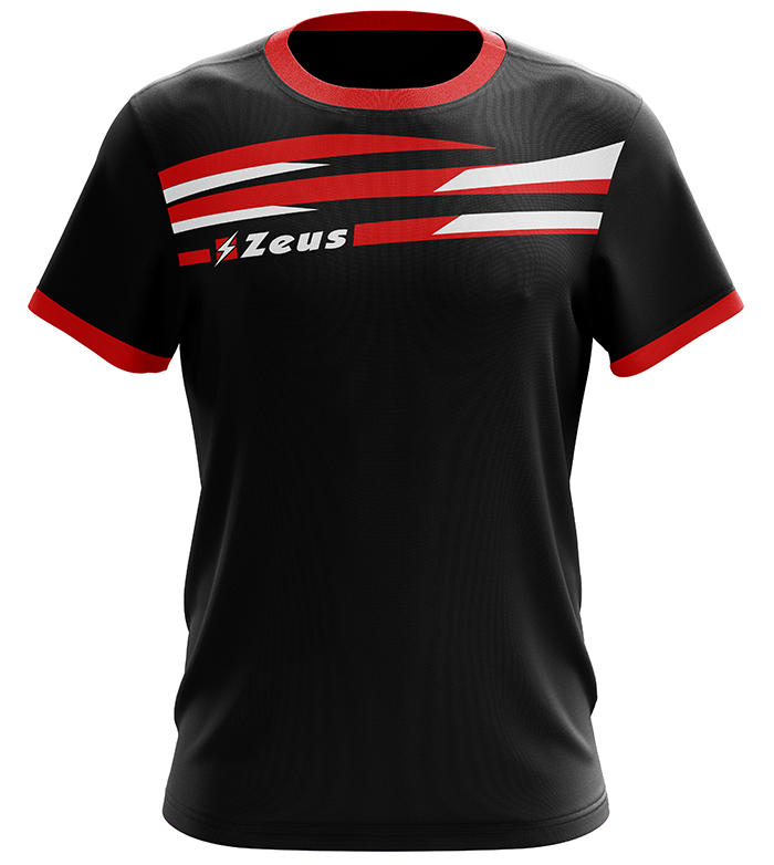 Волейбольная футболка мужская Zeus ITACA T-SHIRT Черный/Красный/Белый